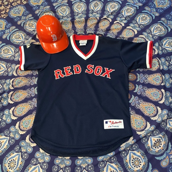 Authentic and rare 80s-90s Boston Red Sox Batting Practice Jersey. M. 21 1/2x30. - Picture 1 of 16